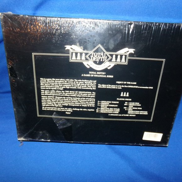 Vintage Total Depth Oil Man's Board Game - Sealed - A Game of Financial Risks - Picture 4 of 9